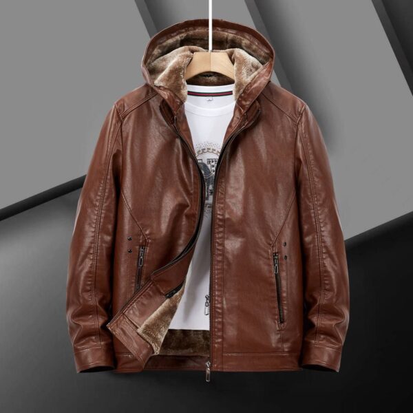 کاپشن چرم کلاسیک