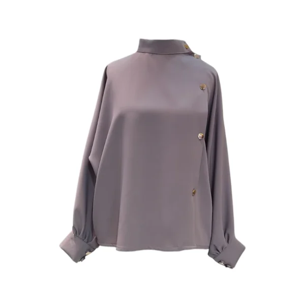 شومیز مجلسی زنانه مدل دکمه بغل