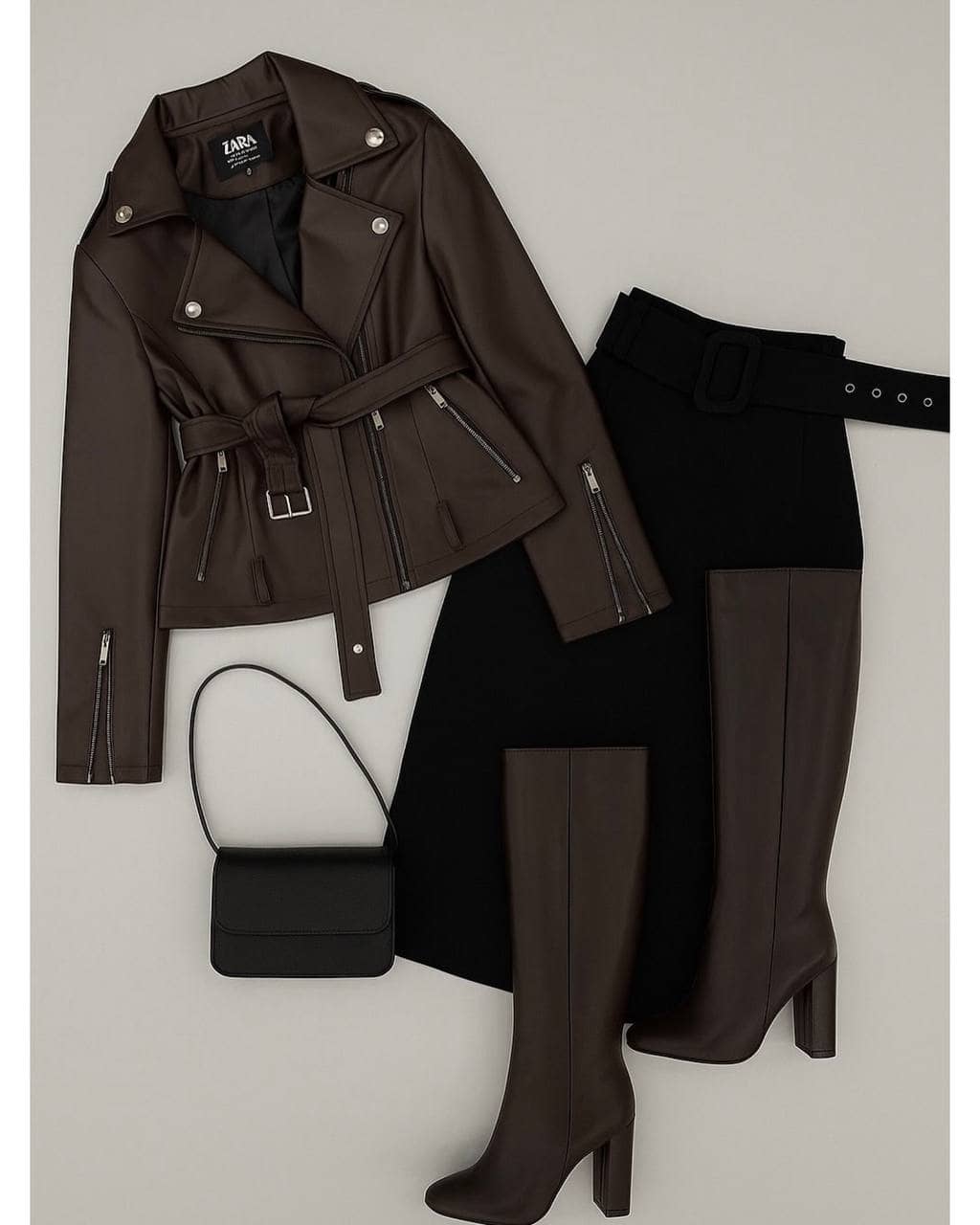 🦋 کت زنانه چرم کوتاه خانومی