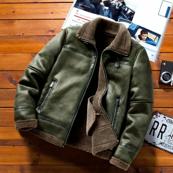 کاپشن چرم بوفالو