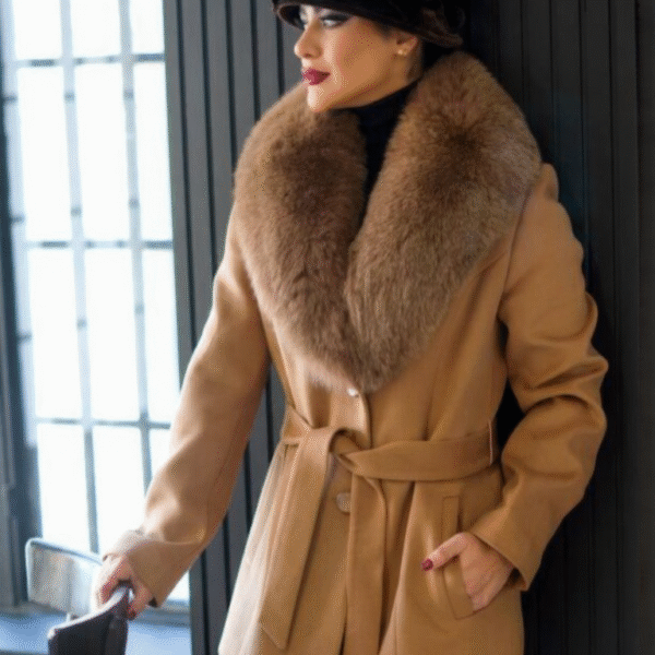 كت پالتو خزدار زنانه