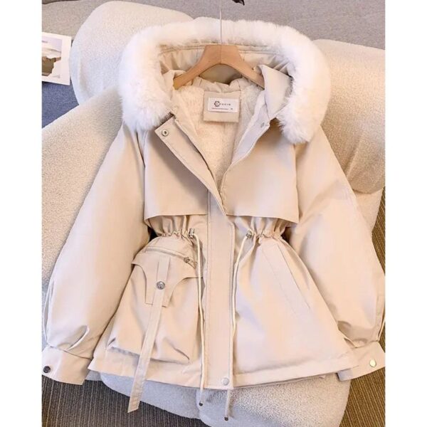 کاپشن خزدار دخترونه پاتریک