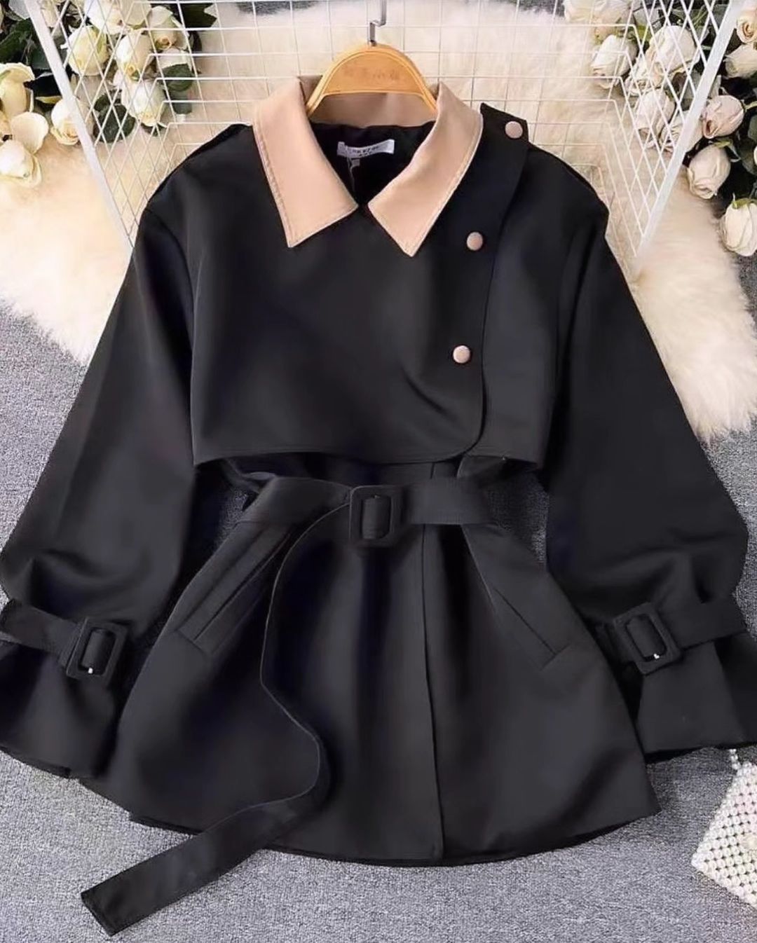 ❌ ترنچ کت کوتاه زنانه نیروانا ❌ - Image 3