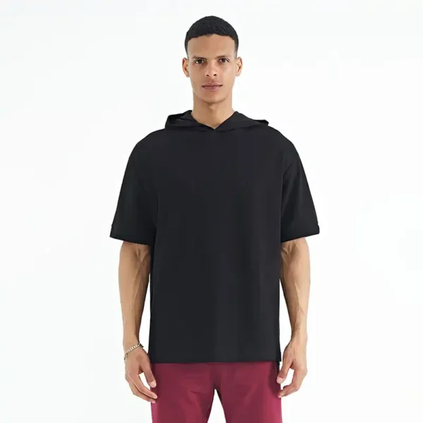 تیشرت مردانه اورسایز کلاه دار