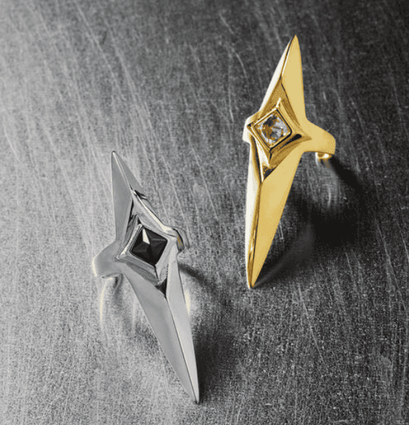 آلتن متن: انگشترهای خاص استایل مدرن و لوکس با طراحی منحصر به فرد و نگین درخشان، مناسب برای استایل همونطور که تو میخوای در رنگ‌های طلایی و نقره‌ای.