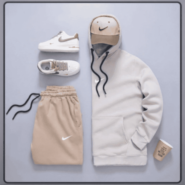 کفش، هودی، شلوار و لوازم ورزشی نایک در استایل روزمره و راحت، مناسب برای ورزش و فعالیت‌های روزانه، سبک ساده و جذاب، انتخاب عالی برای استایل همونطور که تو میخوای.