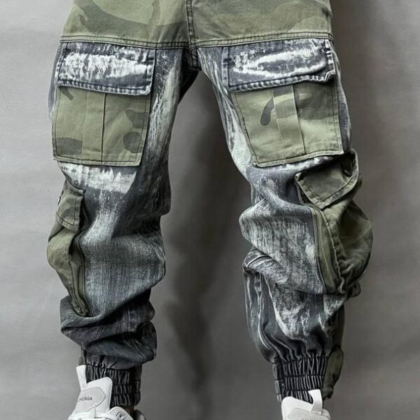 شلوار مردانه اسلش جین ترکیبی