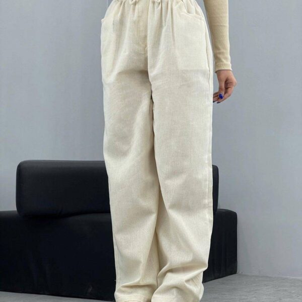 شلوار بگ زنانه لینن