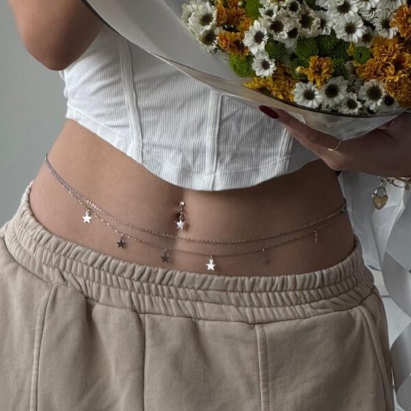 ست ستاره ( فیک ناف+ زنجیر کمر)